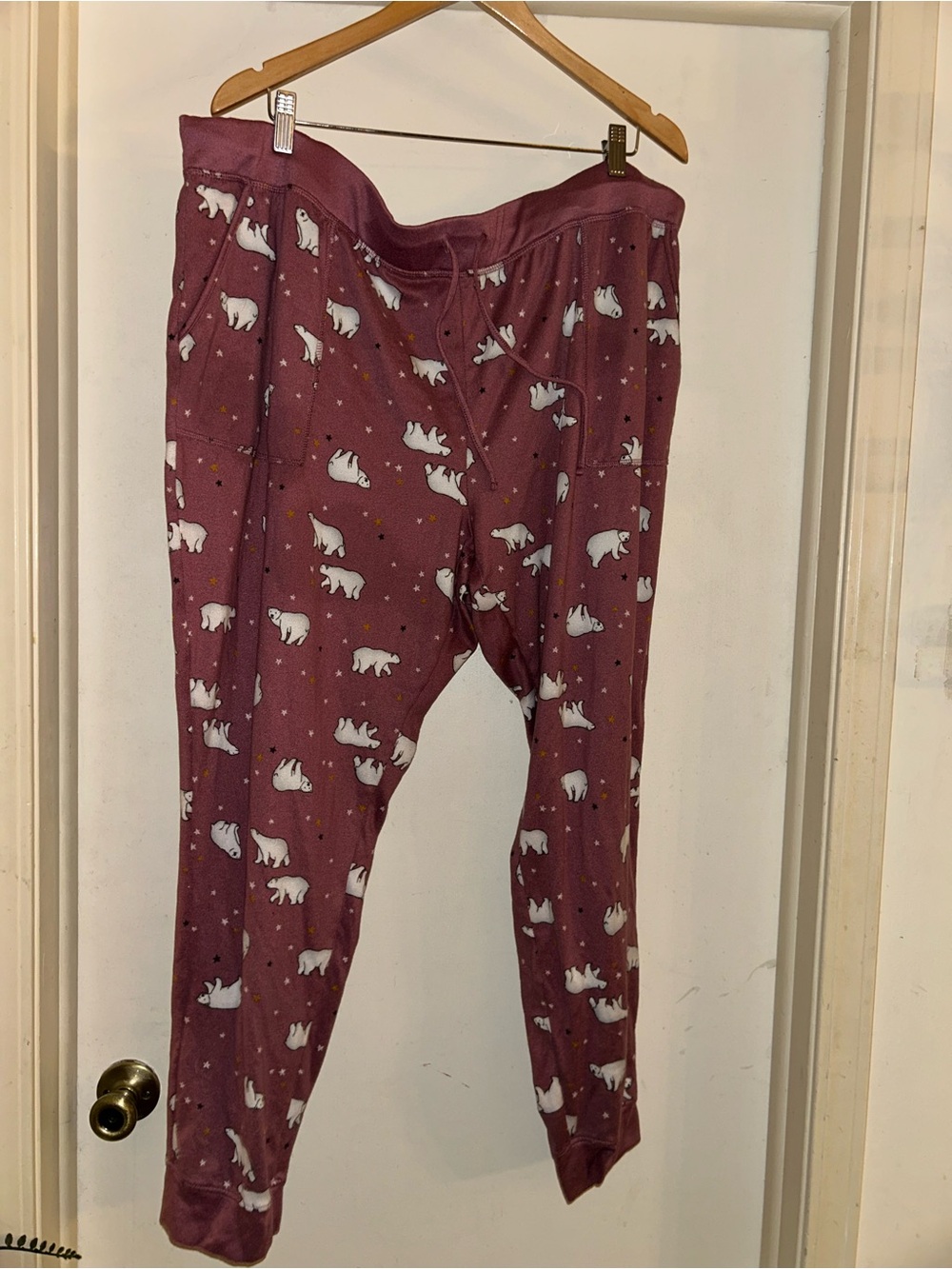 Secret Treasures Berry Polar Bear Pajama Bottoms